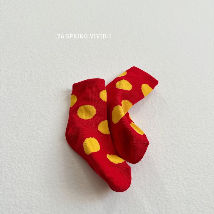 Vivid I - Korean Children Fashion - #discoveringself - Color Polka Dot Socks - 4