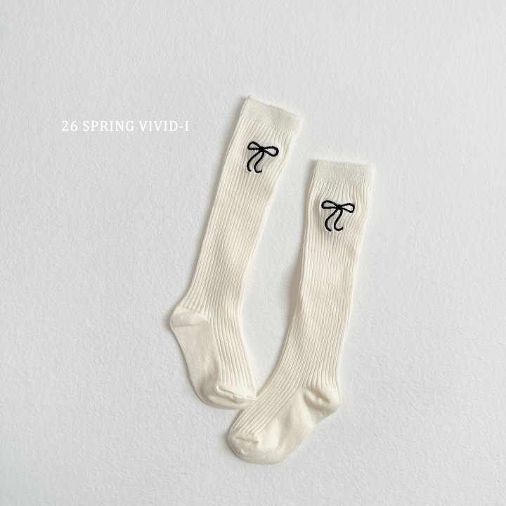 Vivid I - Korean Children Fashion - #fashionkids - Ribbon Knee Socks - 3