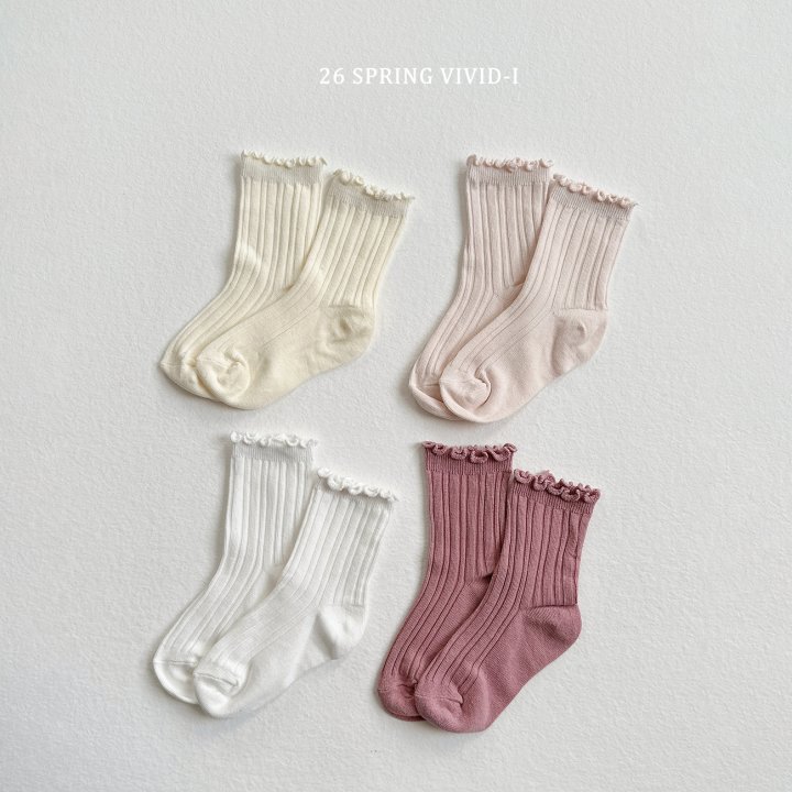 Vivid I - Korean Children Fashion - #fashionkids - Wave Soft Socks - 2