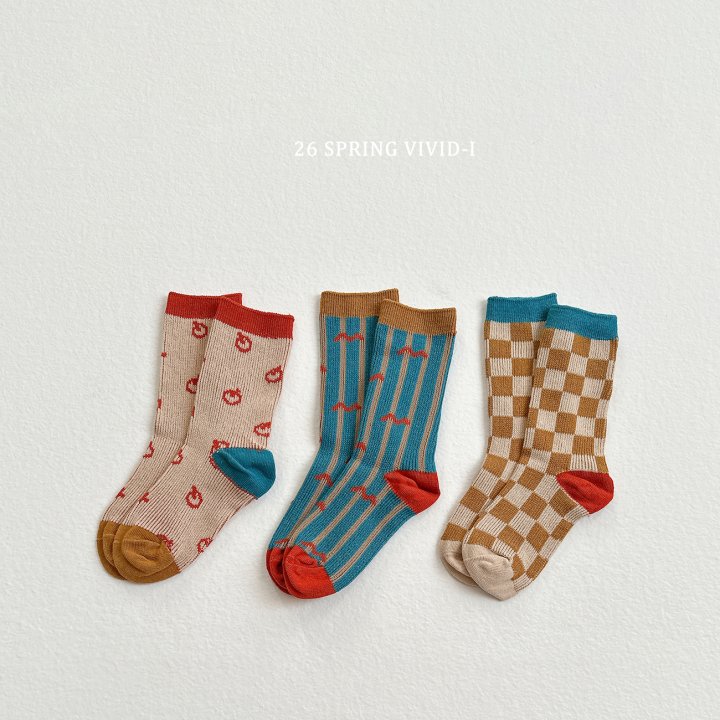 Vivid I - Korean Children Fashion - #fashionkids - Pattern Socks