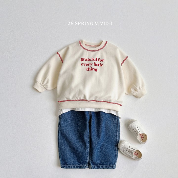 Vivid I - Korean Children Fashion - #fashionkids - Lettering Stitch Set - 9