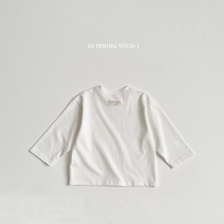 Vivid I - Korean Children Fashion - #kidsshorts - Soft Span Label Tee - 3