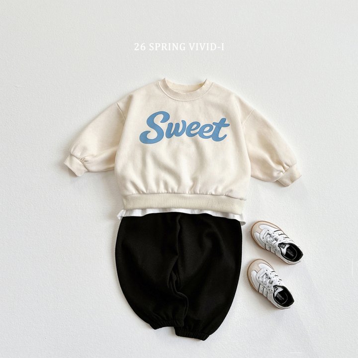 Vivid I - Korean Children Fashion - #kidsshorts - Sweet Butter Sweatshirt - 6