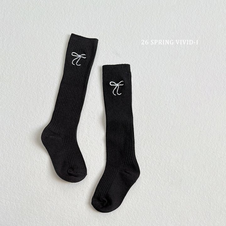 Vivid I - Korean Children Fashion - #fashionkids - Ribbon Knee Socks - 4