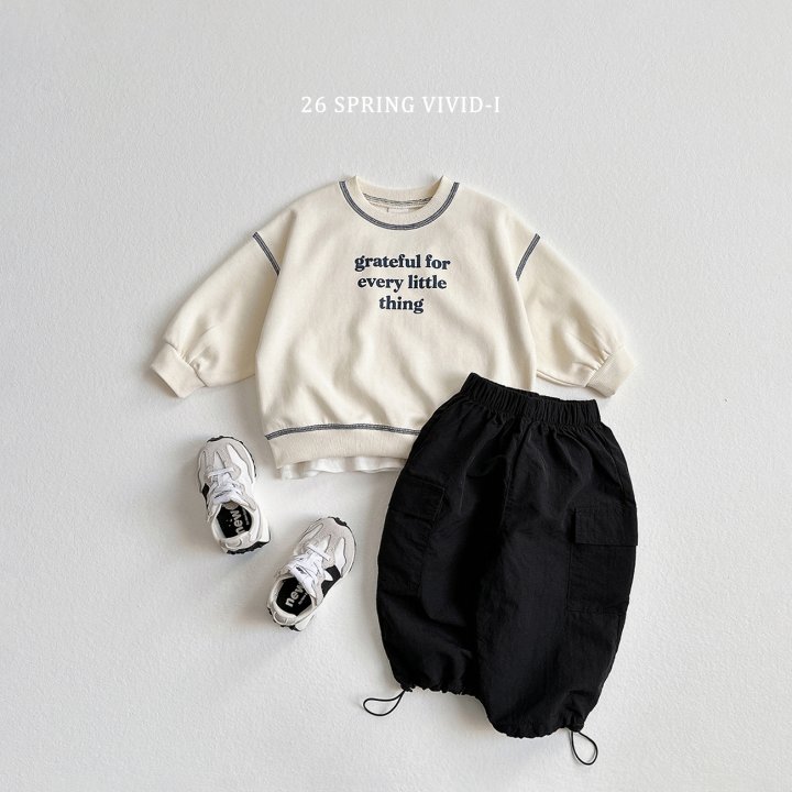 Vivid I - Korean Children Fashion - #kidsshorts - Lettering Stitch Set - 10