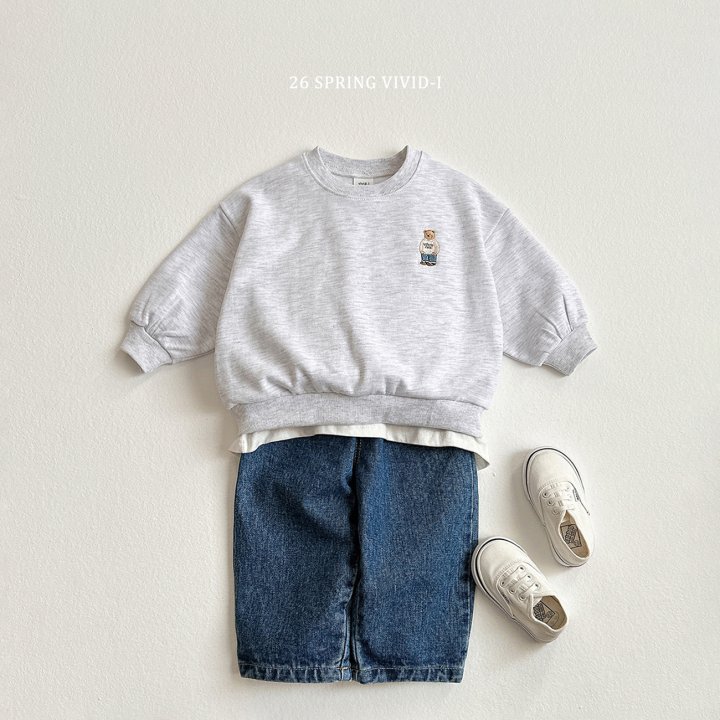 Vivid I - Korean Children Fashion - #kidsshorts - 26 Bear Embroidery Set - 7