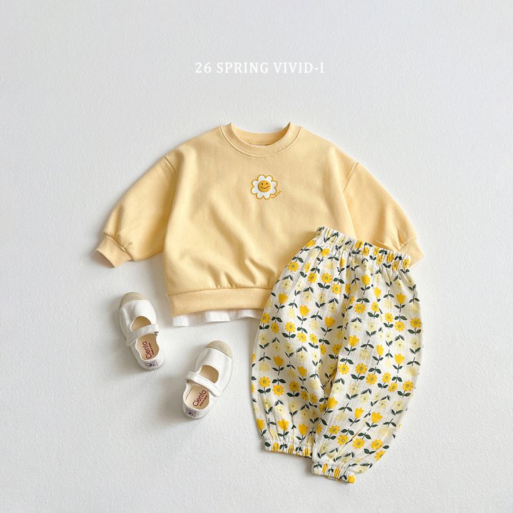 Vivid I - Korean Children Fashion - #kidsshorts - Sunflower Set - 5