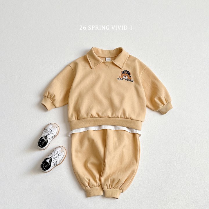 Vivid I - Korean Children Fashion - #fashionkids - Bear Cap Collar Set - 4