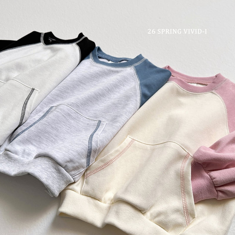 Vivid I - Korean Children Fashion - #kidsstore - Kangaroo Raglan Sweatshirt - 12
