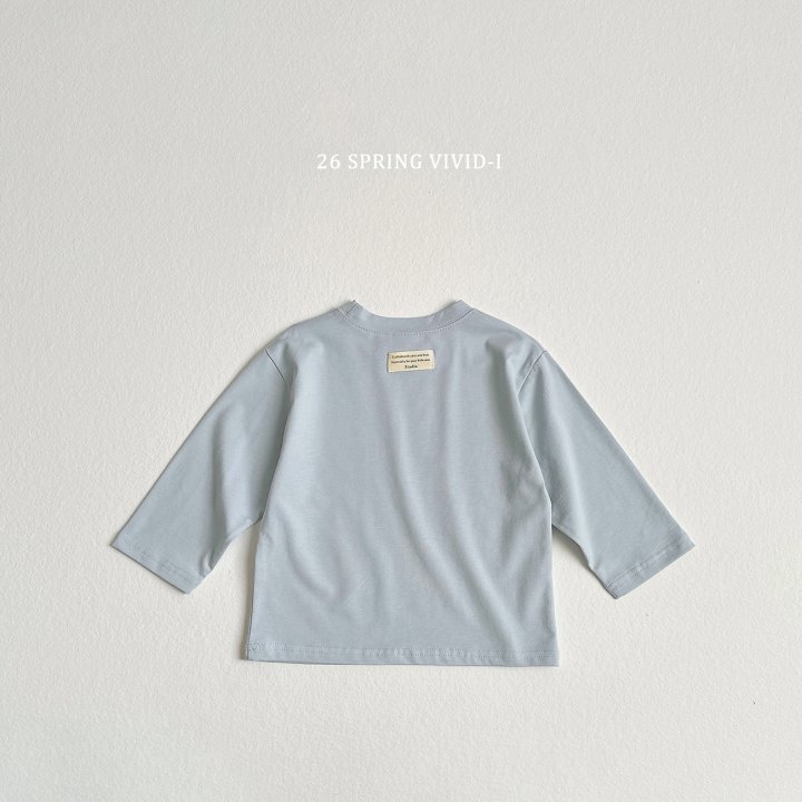 Vivid I - Korean Children Fashion - #kidsshorts - Soft Span Label Tee - 4