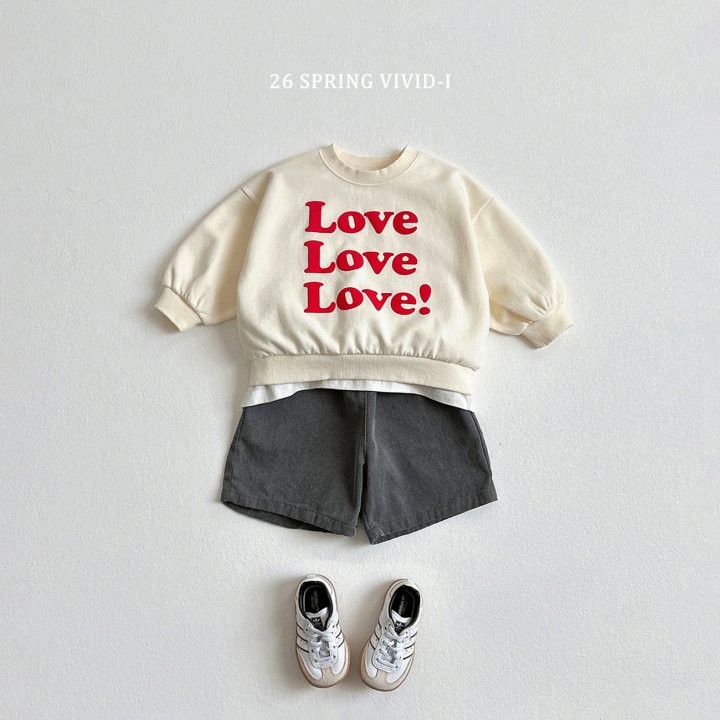 Vivid I - Korean Children Fashion - #kidsstore - Love Love Love 3D Sweatshirt - 11