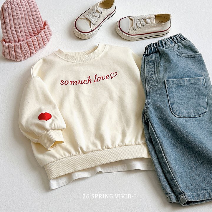 Vivid I - Korean Children Fashion - #kidsstore - Sleeve Heart Sweatshirt - 9