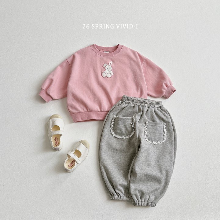 Vivid I - Korean Children Fashion - #kidsstore - Mini Embroidered Doll Sweatshirt - 6