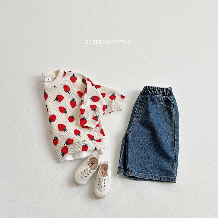 Vivid I - Korean Children Fashion - #kidsstore - Bermuda Denim Pants - 7