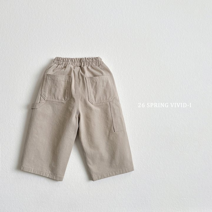 Vivid I - Korean Children Fashion - #kidsstore - Cotton Carpenter Pants - 3