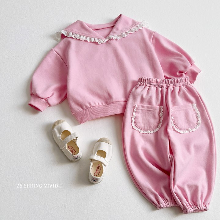 Vivid I - Korean Children Fashion - #kidsstore - Lace Pocket Jogger Pants - 8