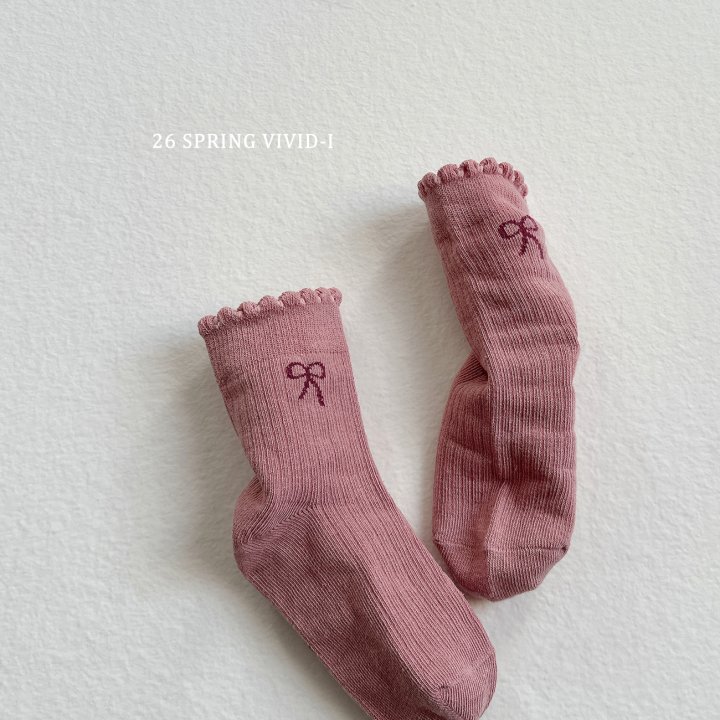 Vivid I - Korean Children Fashion - #kidsstore - Ribbon Dot Socks - 7