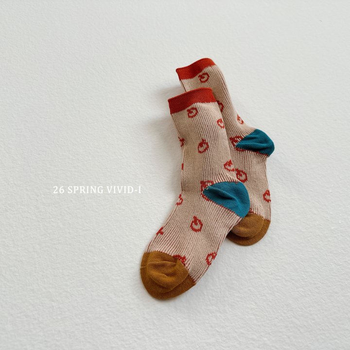 Vivid I - Korean Children Fashion - #kidsstore - Pattern Socks - 3