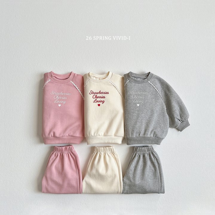 Vivid I - Korean Children Fashion - #kidsstore - Raglan Frill Set