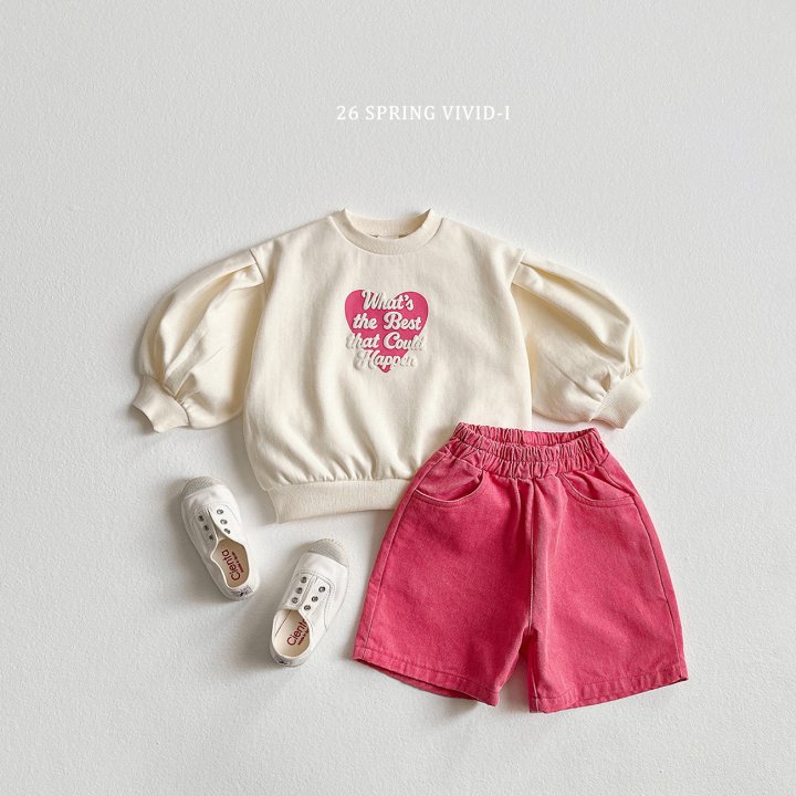 Vivid I - Korean Children Fashion - #kidsstore - 3D Heart Puff Sweatshirt - 6