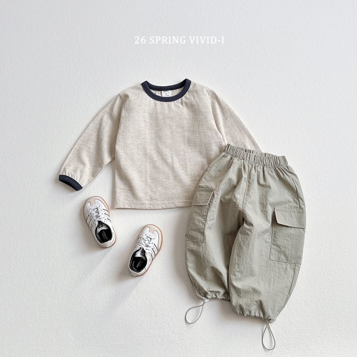 Vivid I - Korean Children Fashion - #kidzfashiontrend - Color-Point Single Tee - 9