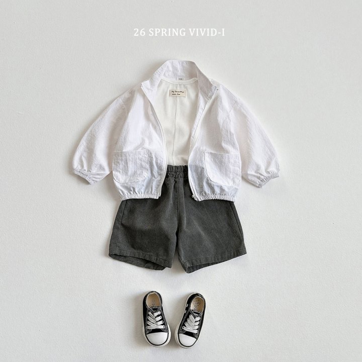 Vivid I - Korean Children Fashion - #kidzfashiontrend - Ribbed Label Tee - 8