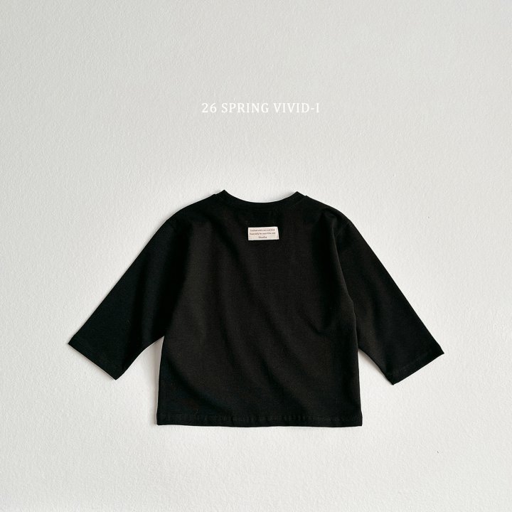 Vivid I - Korean Children Fashion - #kidzfashiontrend - Soft Span Label Tee - 5