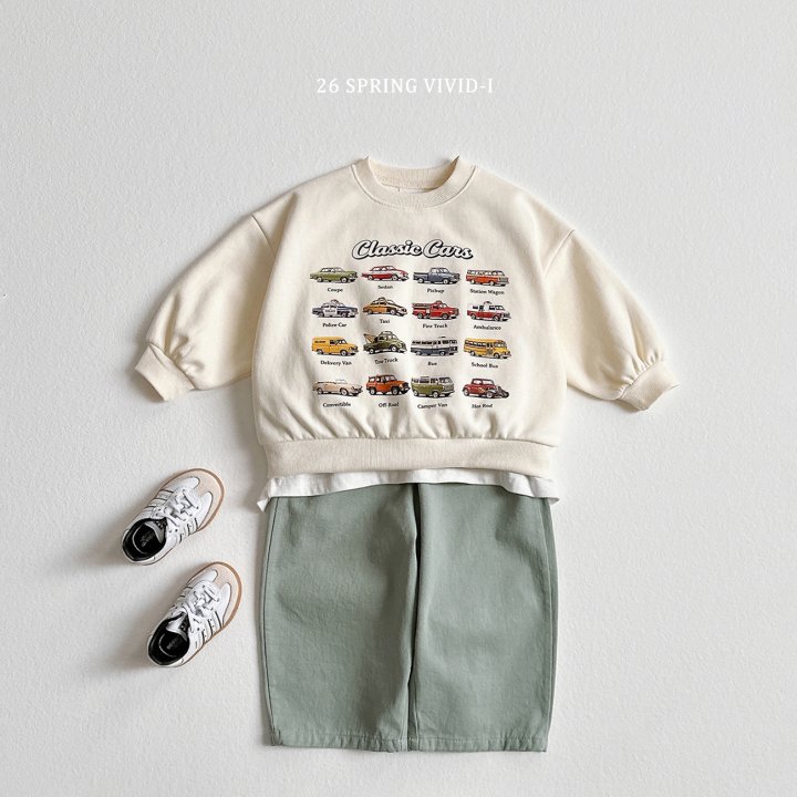 Vivid I - Korean Children Fashion - #kidzfashiontrend - Mini Car Sweatshirt - 5