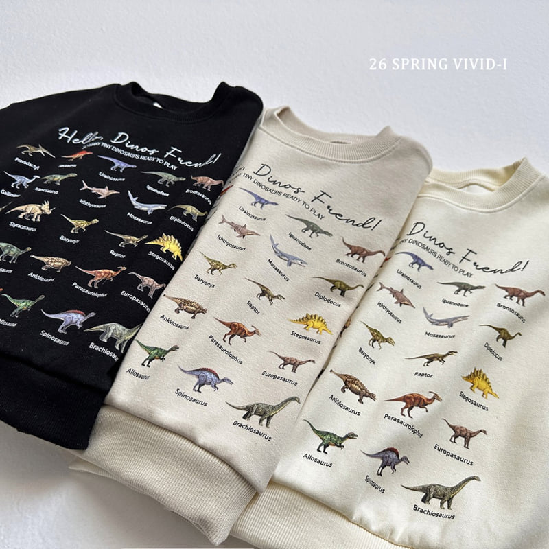 Vivid I - Korean Children Fashion - #kidzfashiontrend - Tiny Dino Sweatshirt - 12