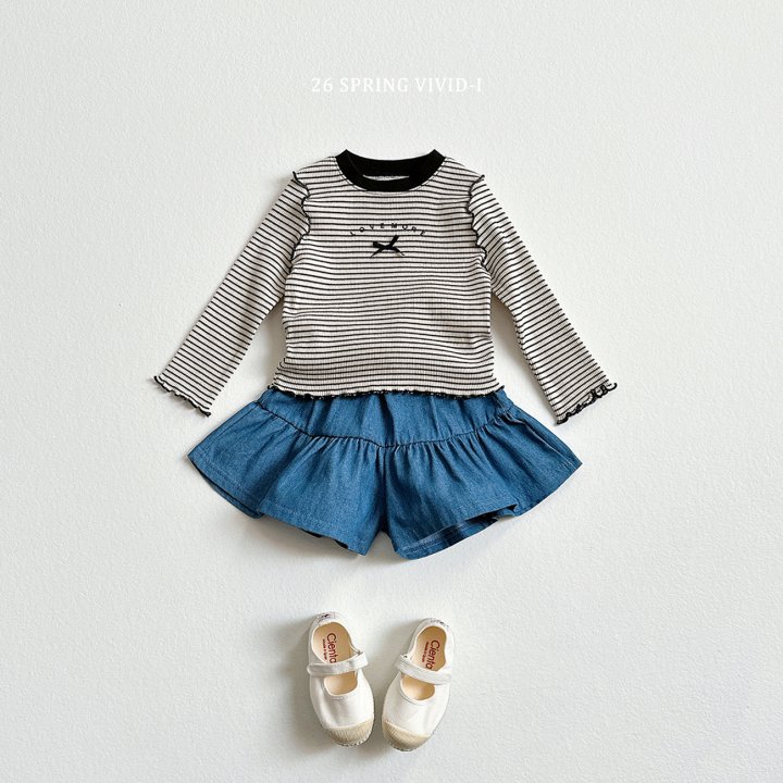 Vivid I - Korean Children Fashion - #kidzfashiontrend - Frill Skort - 10