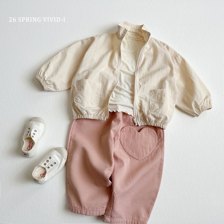 Vivid I - Korean Children Fashion - #kidzfashiontrend - Double-Layer Heart Pants - 6