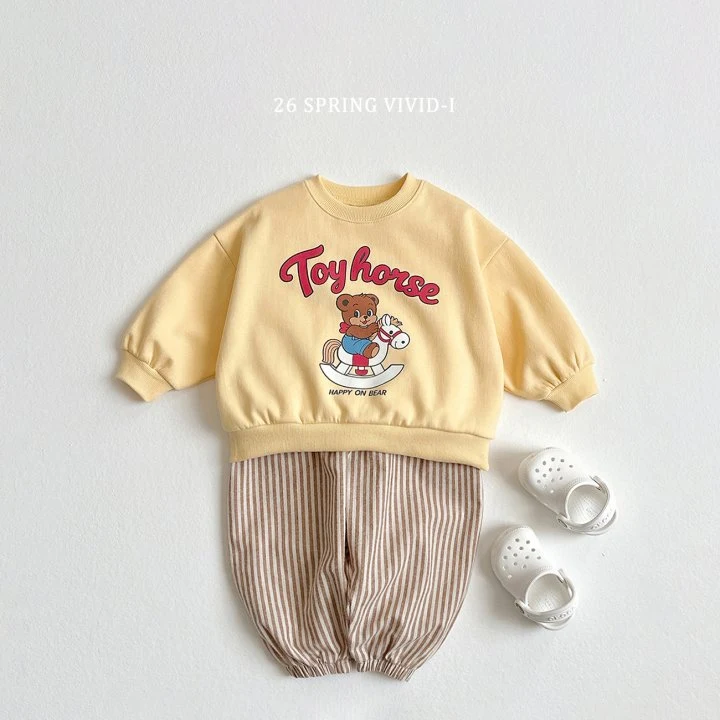 Vivid I - Korean Children Fashion - #kidzfashiontrend - Vertical Stripe Jogger Pants - 9