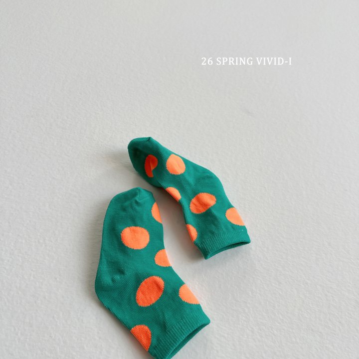 Vivid I - Korean Children Fashion - #kidzfashiontrend - Color Polka Dot Socks - 7