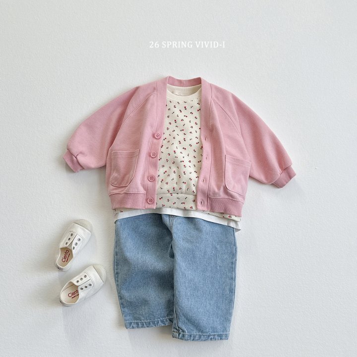 Vivid I - Korean Children Fashion - #kidzfashiontrend - Bear Embroidery Pocket Cardigan - 11