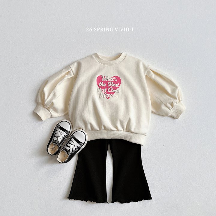 Vivid I - Korean Children Fashion - #kidzfashiontrend - 3D Heart Puff Sweatshirt - 7