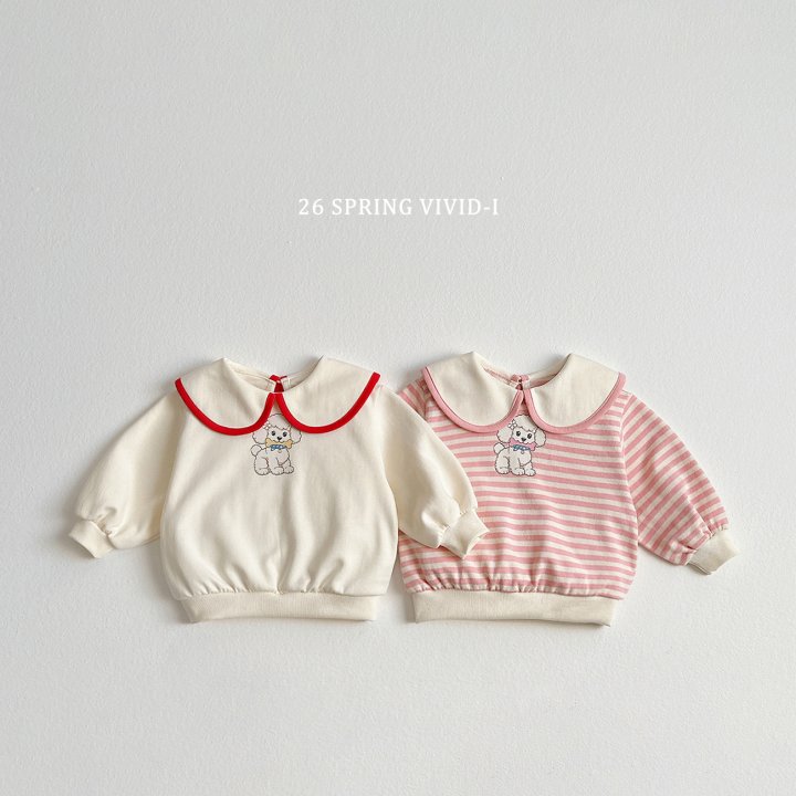 Vivid I - Korean Children Fashion - #kidzfashiontrend - Poodle Big Collar Sweatshirt