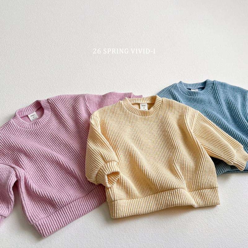 Vivid I - Korean Children Fashion - #littlefashionista - Knit Ribbed Sweatshirt - 12