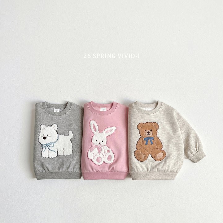 Vivid I - Korean Children Fashion - #littlefashionista - Boucle Doll Sweatshirt