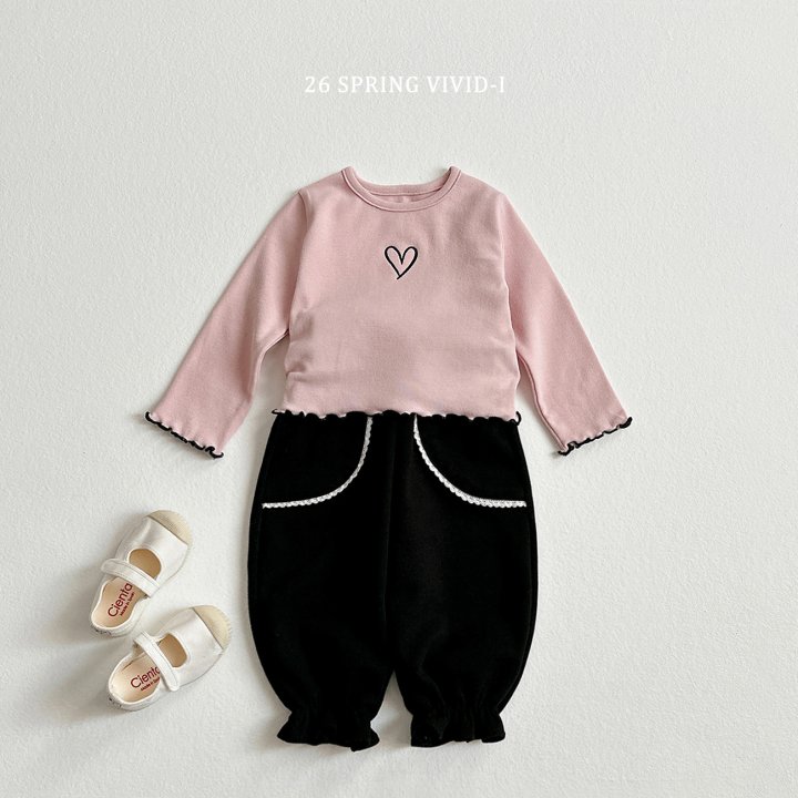 Vivid I - Korean Children Fashion - #littlefashionista - Frill Lace Jogger Pants - 10
