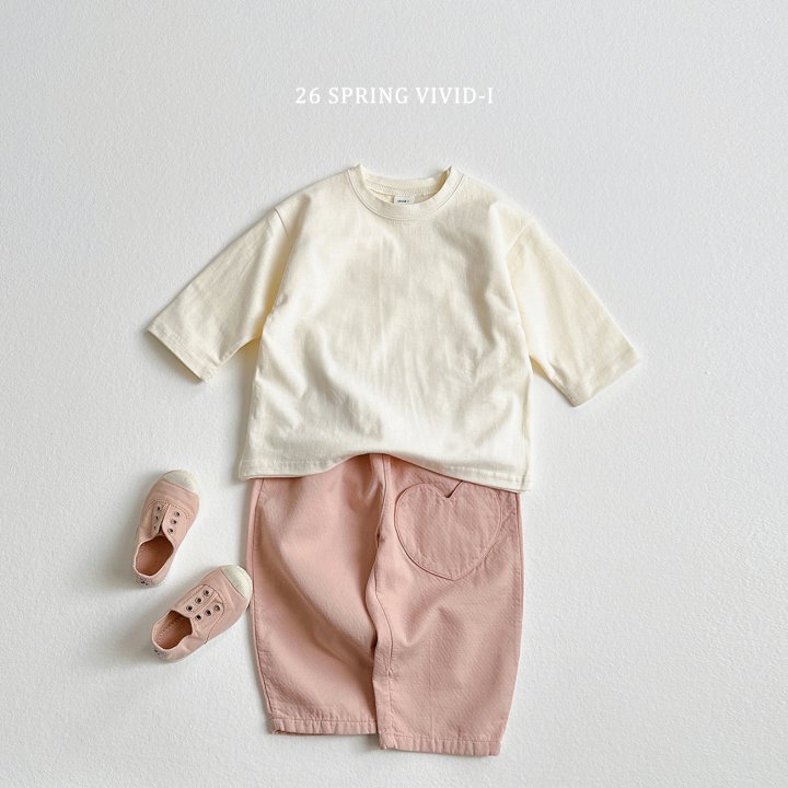 Vivid I - Korean Children Fashion - #littlefashionista - Double-Layer Heart Pants - 8