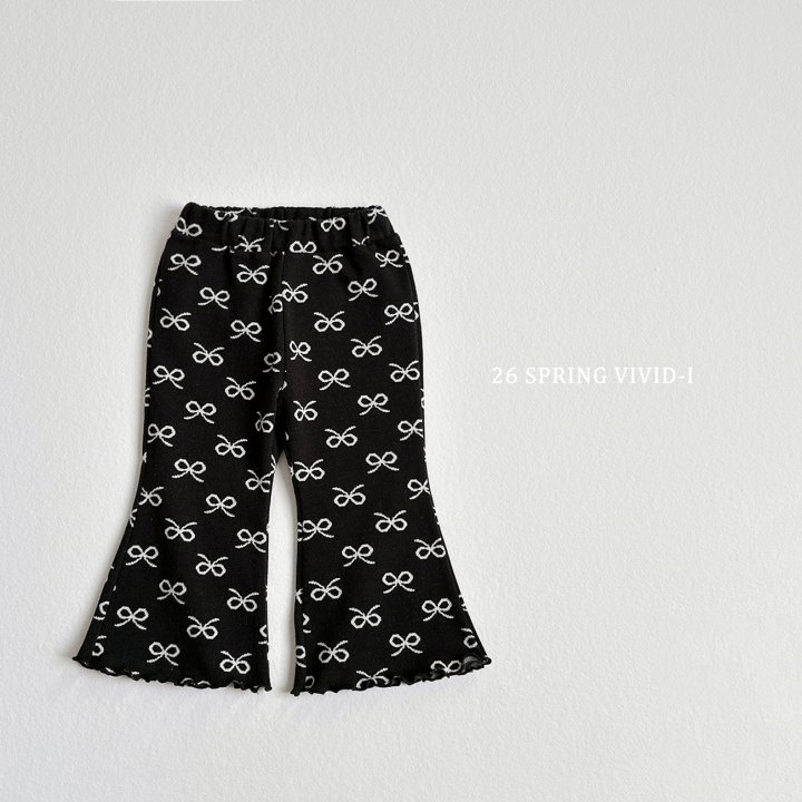 Vivid I - Korean Children Fashion - #littlefashionista - Spring Pattern Bootcut Pants - 3