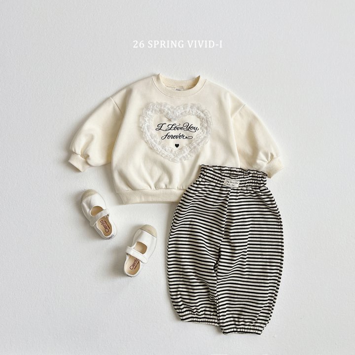 Vivid I - Korean Children Fashion - #littlefashionista - Label Stripe Pants - 10
