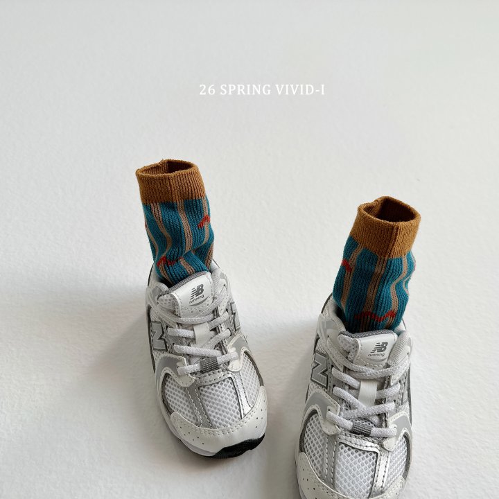 Vivid I - Korean Children Fashion - #littlefashionista - Pattern Socks - 6