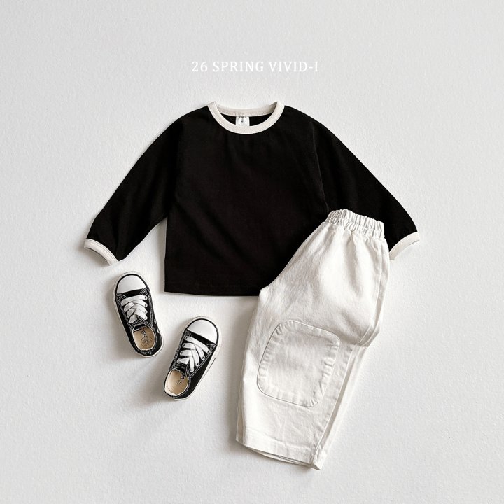 Vivid I - Korean Children Fashion - #magicofchildhood - Color-Point Single Tee - 12