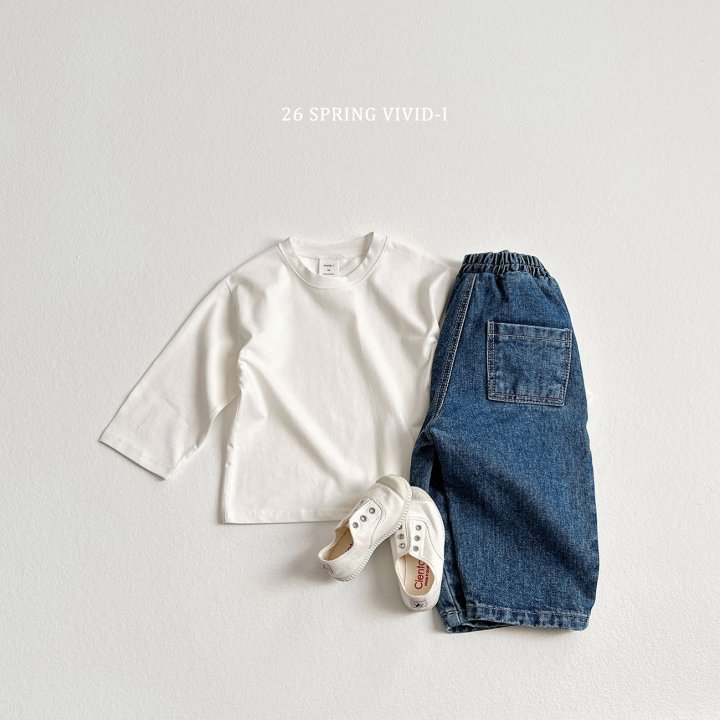 Vivid I - Korean Children Fashion - #magicofchildhood - Soft Span Label Tee - 8