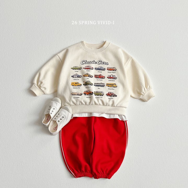 Vivid I - Korean Children Fashion - #magicofchildhood - Mini Car Sweatshirt - 8