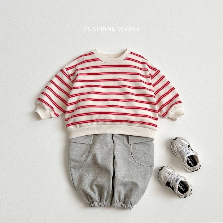 Vivid I - Korean Children Fashion - #magicofchildhood - Multi Stripe Sweatshirt - 7