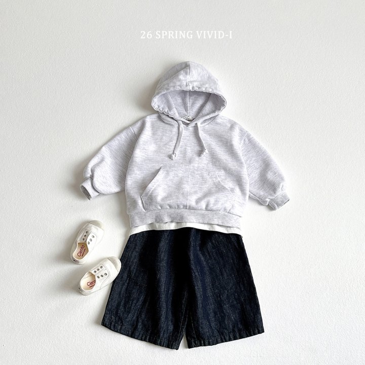 Vivid I - Korean Children Fashion - #magicofchildhood - 9-Length Linen Denim Pants - 10