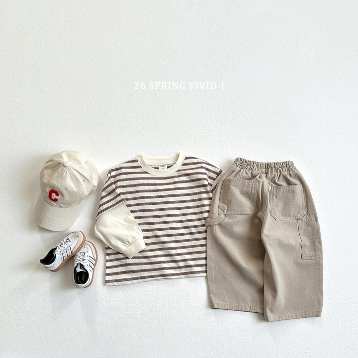 Vivid I - Korean Children Fashion - #magicofchildhood - Cotton Carpenter Pants - 7