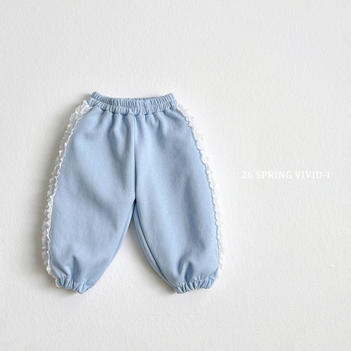Vivid I - Korean Children Fashion - #magicofchildhood - Side Lace Pants - 3